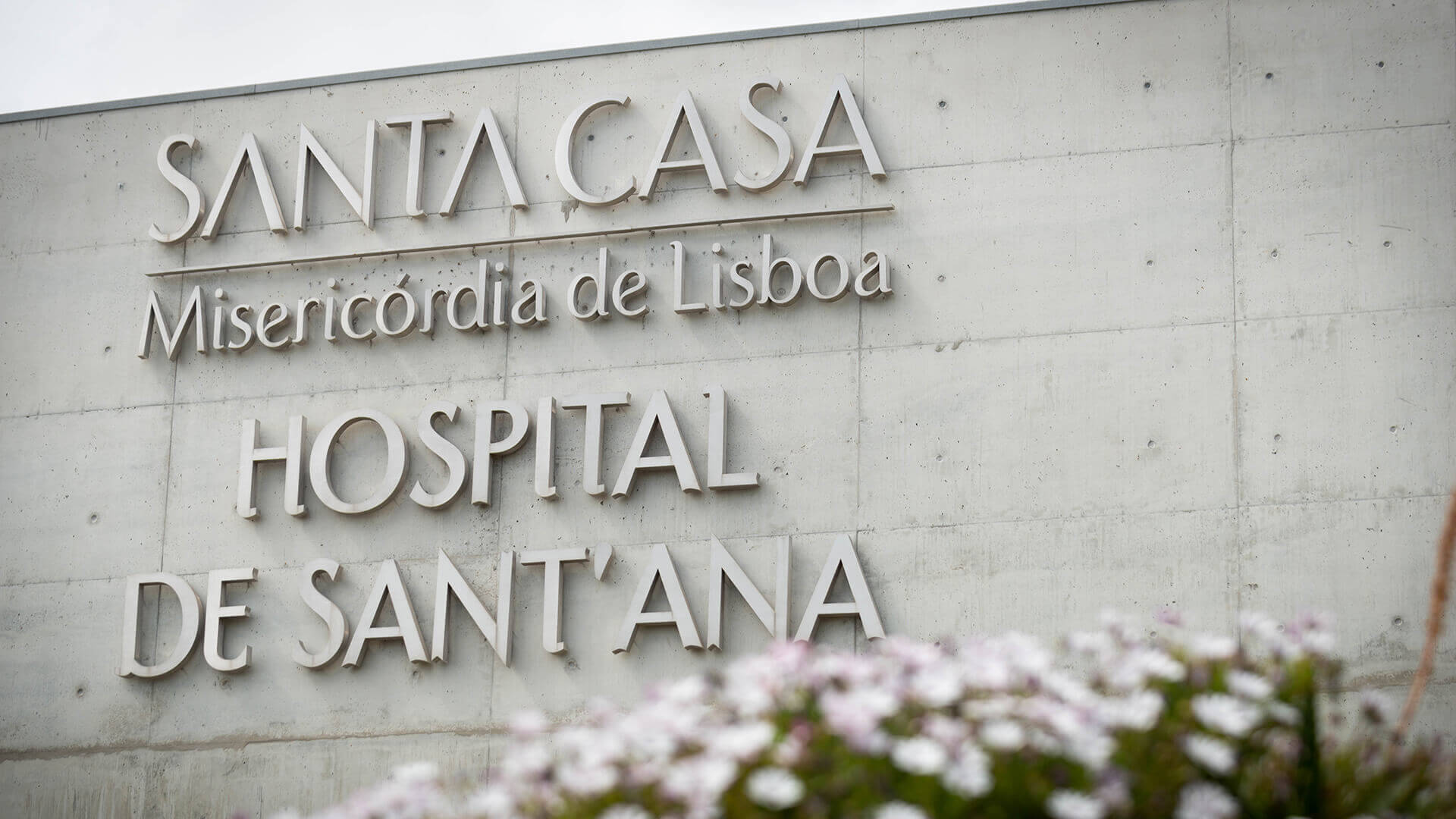 Placa na parede exterior da Santa Casa da Misericórdia de Lisboa, Hospital de Sant'Ana