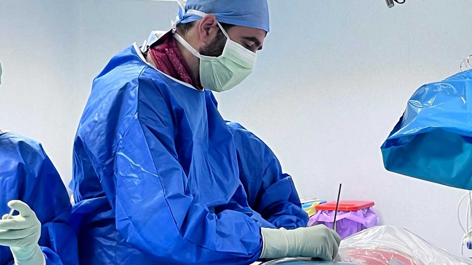 Dr. Rui Domingos no bloco operatório